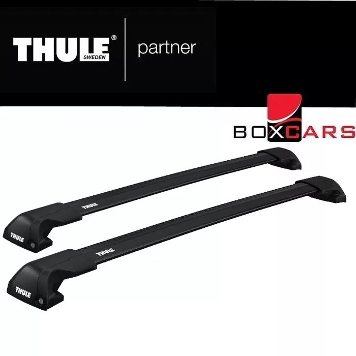 Bagażnik dachowy Mercedes EQA ( H243 ) z relingami zintegrowanymi Thule wingbar edge black 7206 - 186098