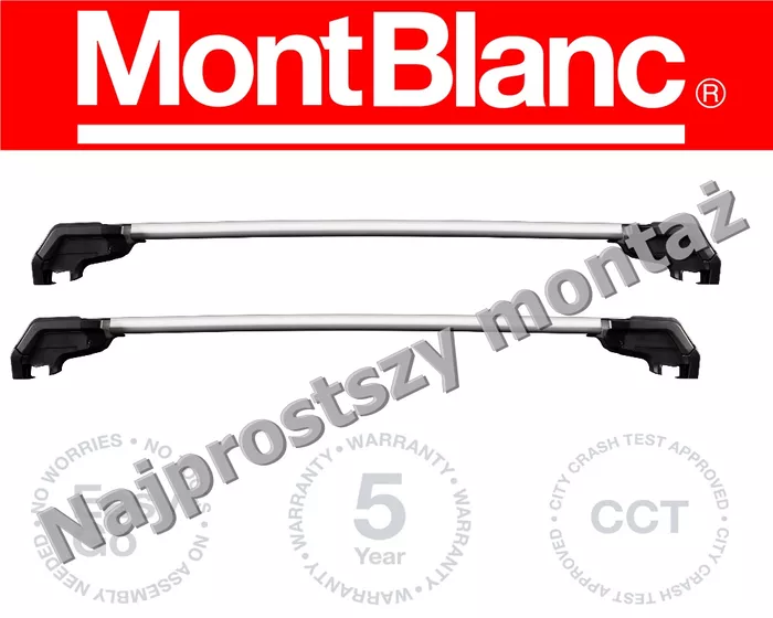 Bagażnik dachowy Honda CRV z relingami zintegrowanymi Mont Blanc Xplore 7505-6604