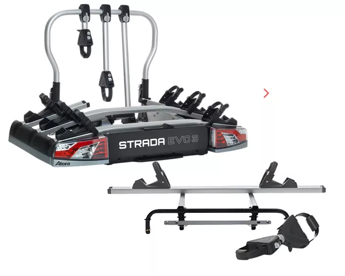 Bagażnik rowerowy na hak Atera Strada Evo 3 + adapter