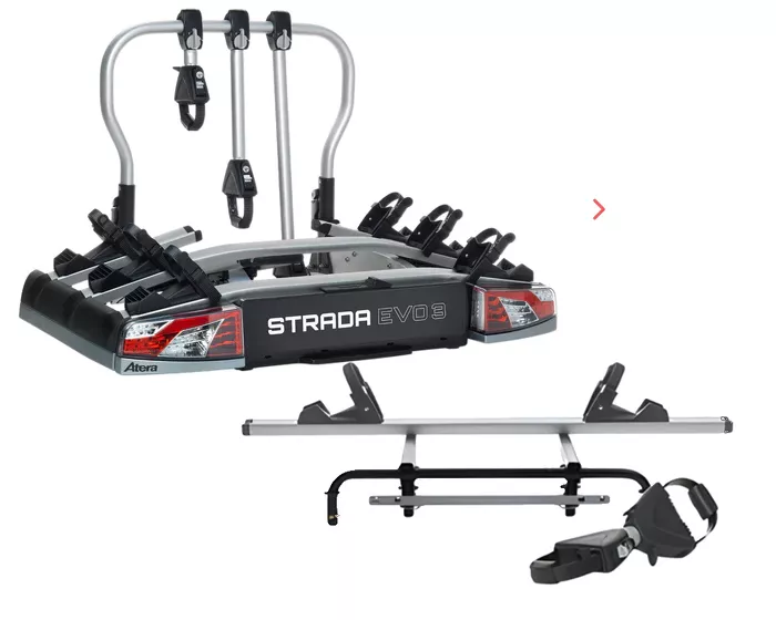 Bagażnik rowerowy na hak Atera Strada Evo 3 + adapter