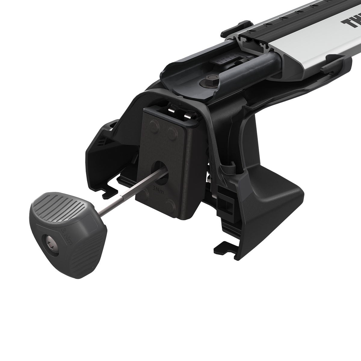Mechanizm stopy Thule Edge Clamp 7205 i klucz dynamometryczny do montażu