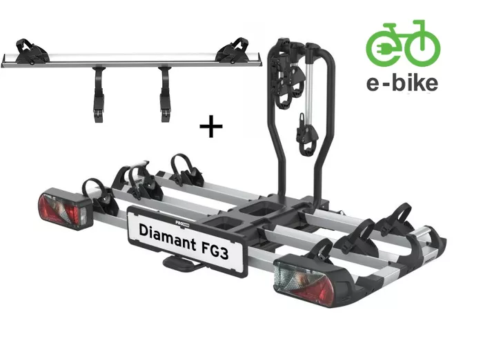 Bagażnik rowerowy na hak Prouser Diamant FG3+1