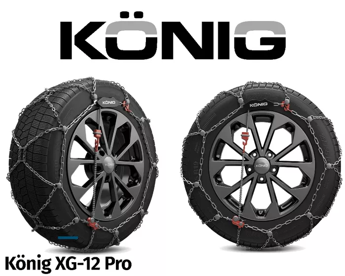 Łańcuchy śniegowe do aut dostawczych i suv Konig XG-12  252