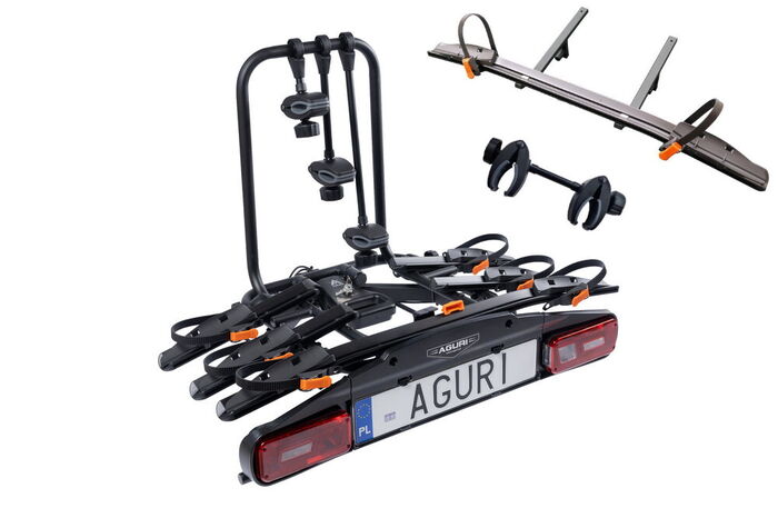 Aguri Active Bike Pro 3+1 Black — platforma na 4 rowery