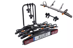 Bagażnik rowerowy na hak Aguri Active Bike Pro Black  3+1 Rowery