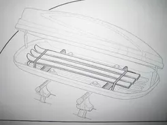 Thule 694500 Podstawka do nart