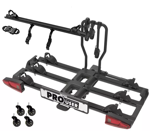 Bagażnik rowerowy na hak Prouser FG3+1 Black Led