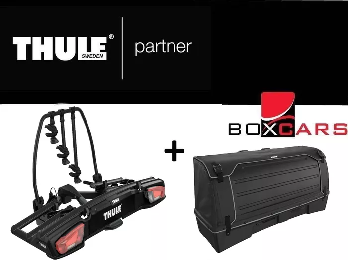 Bagażnik rowerowy na hak Thule 939 VeloSpace XT black + Box