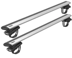 Bagażnik dachowy Thule 7108 + WingBar Evo Silver 127 cm – relingi poręczowe, 100 kg, rowek T
