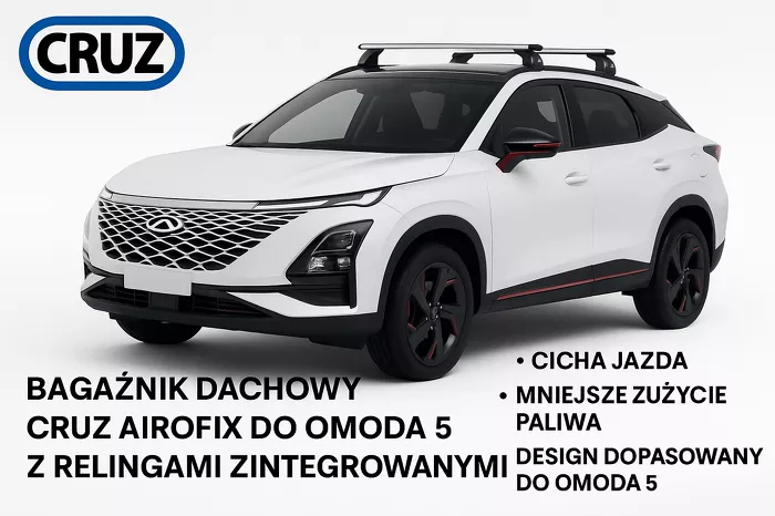 Bagażnik dachowy Omoda 5 z relingami zintegrowanymi Cruz 925703 -936648