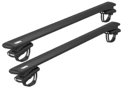 Bagażnik dachowy Thule 7108 + WingBar Evo Black 127 cm – relingi poręczowe, 100 kg, rowek T