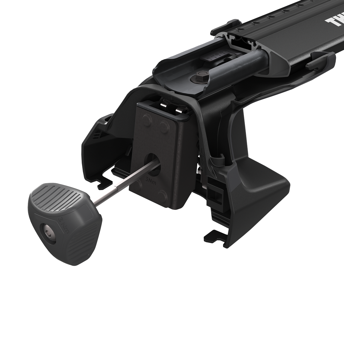 Mechanizm stopy Thule Edge Clamp 7205 i klucz dynamometryczny do montażu