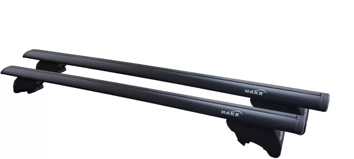 Bagażnik dachowy BMW Serie 5/i5 G61 z relingami zintegrowanymi Hakr Wing Black 127