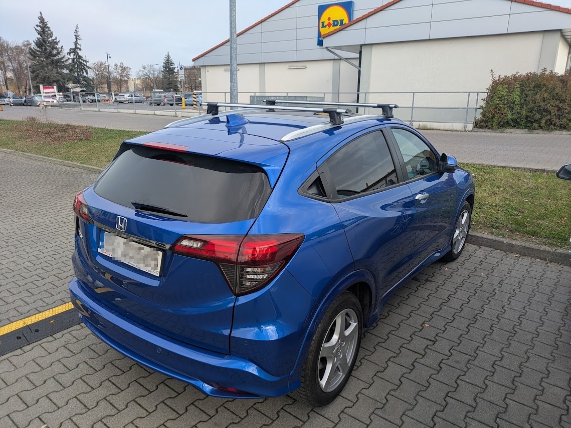 Aguri Runner R1 C/D na Honda HR-V ? regulacja pozycji belki na relingu