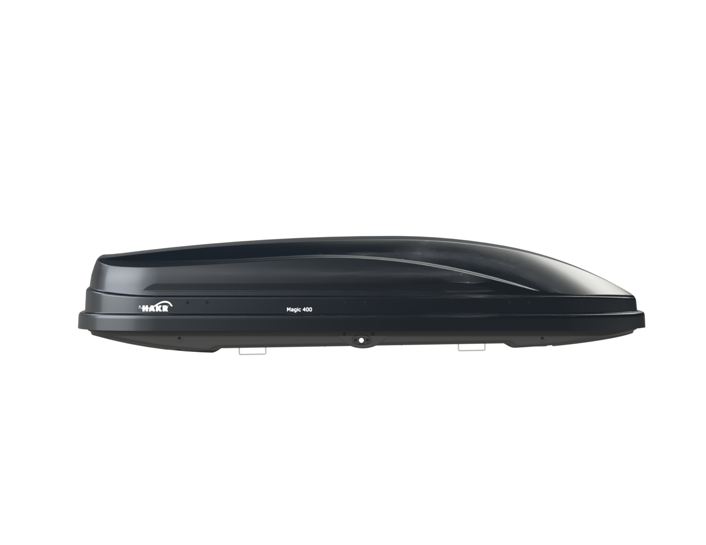 Hakr Magic 400 Carbon z boku – profil boxa i obejmy widoczne pod dnem