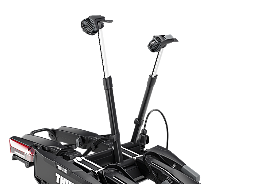 Teleskopowe ramiona mocujące w Thule Epos ParkSecure 3-bike