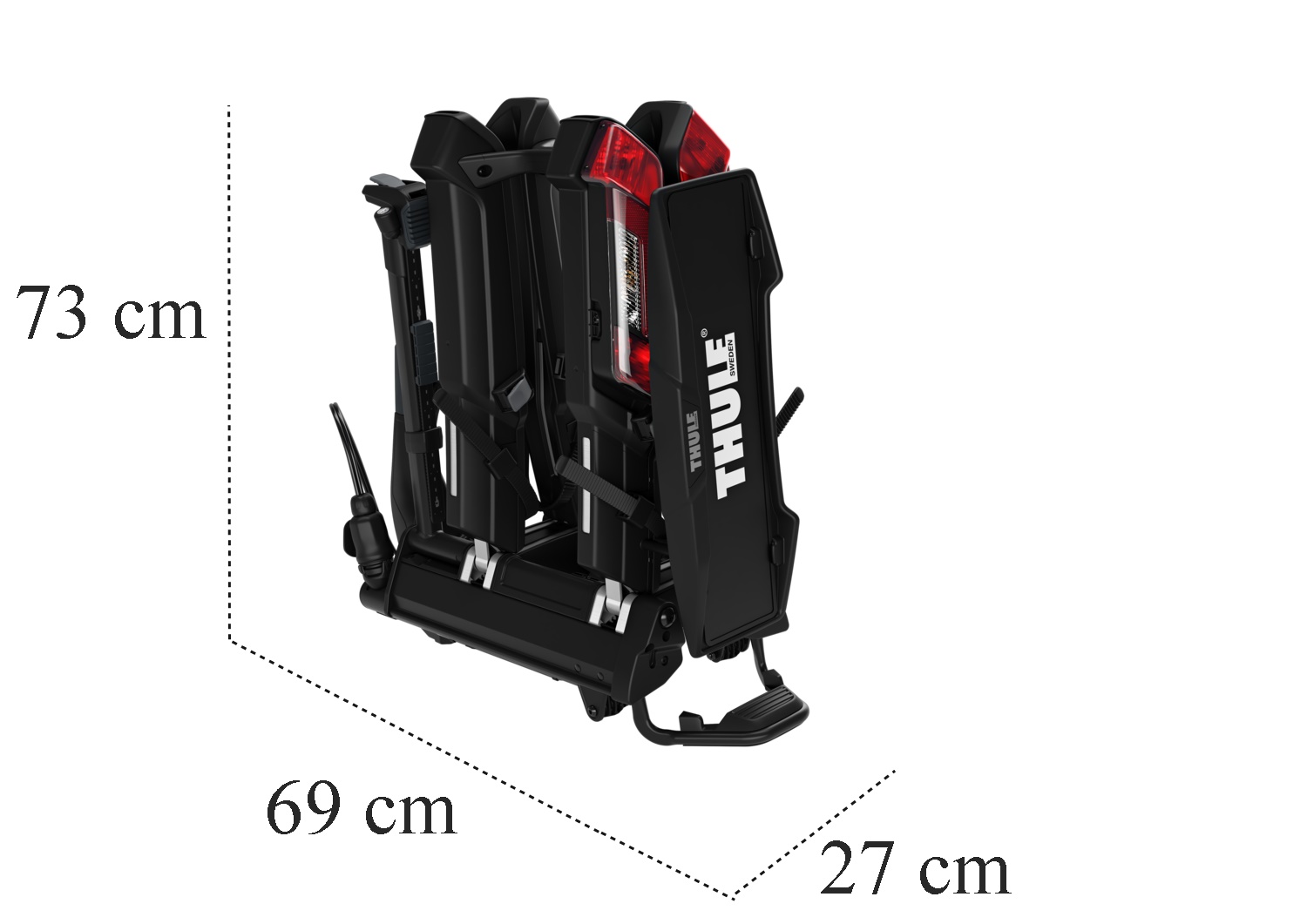 Thule Epos 2 – wymiary po złożeniu