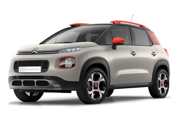 Citroën C3 Aircross z relingami poręczowymi – samochód do bagażników dachowych z kategorii 2018–2024