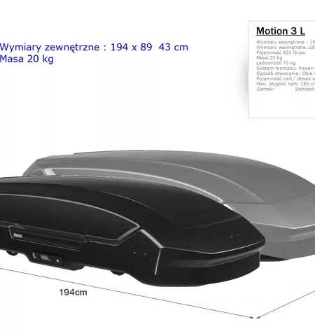 Box dachowy Thule Motion 3 L