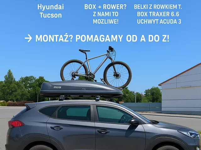 Montujemy box dachowy Inter Pack Traxer 6.6 Hyundai Tucson