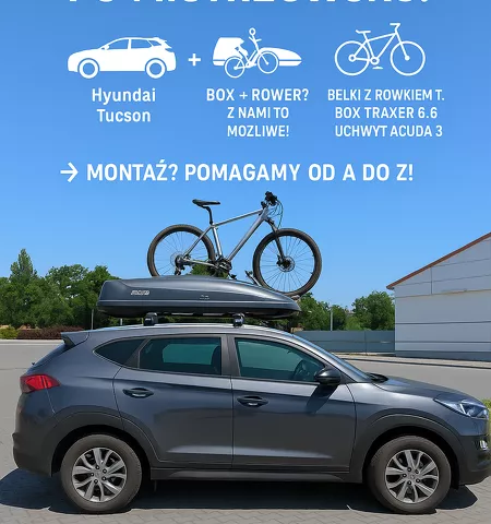 Montujemy box dachowy Inter Pack Traxer 6.6 Hyundai Tucson