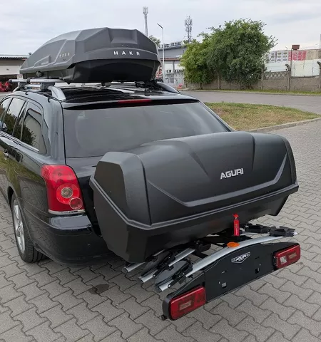 Montujemy Box na Hak Aguri - Box na dach Hakr Eternal 500 do samochodu Toyota Avensis