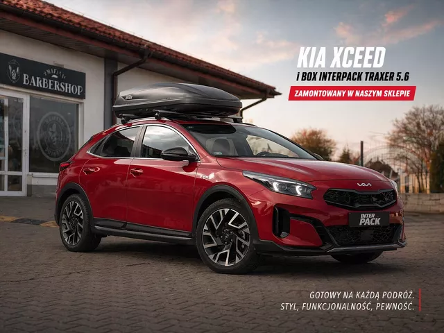 Montujemy Box dachowy InterPack Traxer 5.6 do samochodu Kia X-Ceed