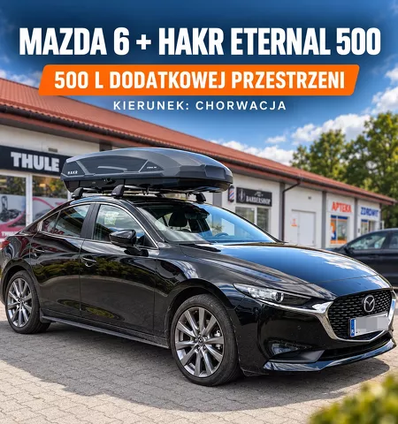 Box dachowy do Mazdy 6 sedan Hakr Eternal 500 na Chorwację