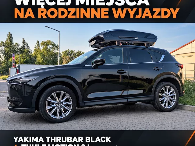 Montujemy Bagażnik dachowy Mazda CX-5 Yakima Black i box Thule Motion 3 L