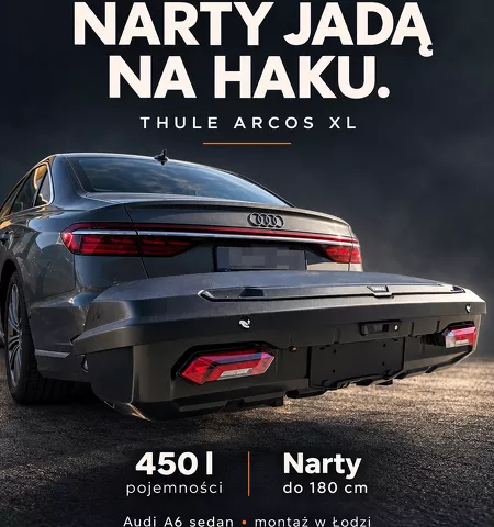 Thule Arcos XL na Audi A6 sedan ? narty przeprowadzają się z dachu na hak