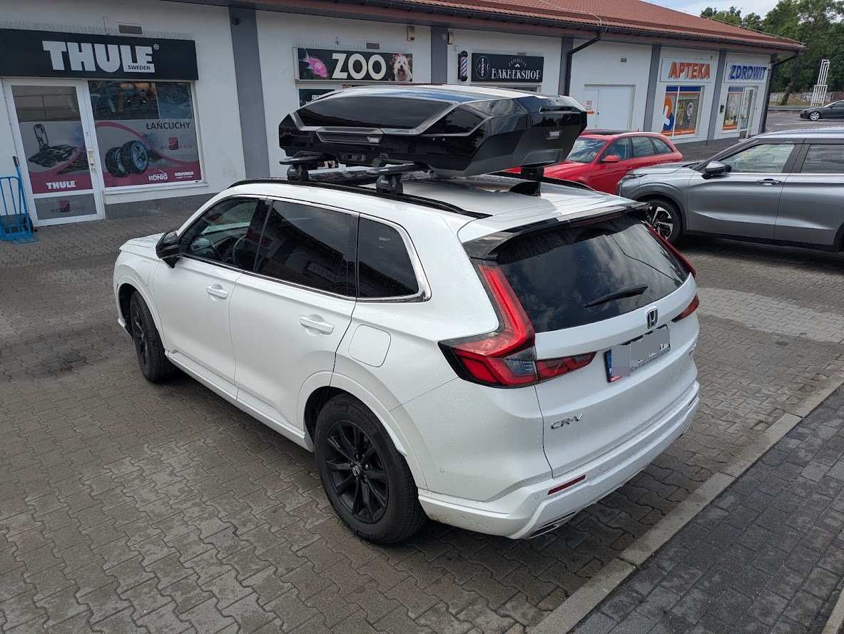 Gotowy zestaw bagażnik dachowy i box dachowy Thule do Honda CR-V 2023