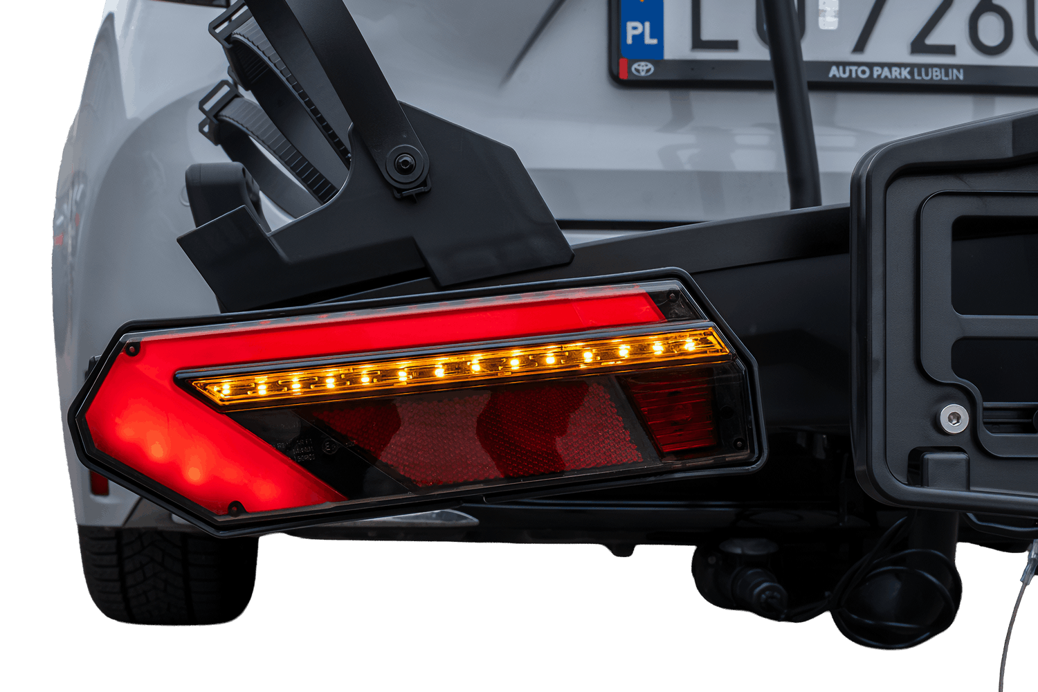 Oświetlenie LED Inter Pack Velox 3 LED bagażnik rowerowy na hak